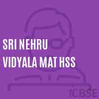 Sri Nehru Vidyala Mat Hss Senior Secondary School Logo