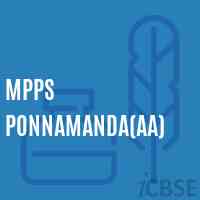 Mpps Ponnamanda(Aa) Primary School Logo