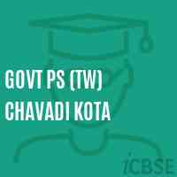 Govt Ps (Tw) Chavadi Kota Primary School Logo