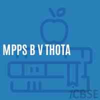 Mpps B V Thota Primary School Logo