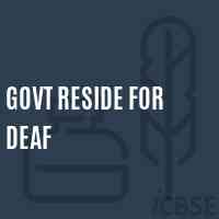 Govt Reside For Deaf Primary School Logo