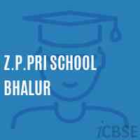 Z.P.Pri School Bhalur Logo