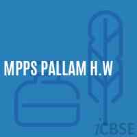 Mpps Pallam H.W Primary School Logo