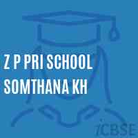 Z P Pri School Somthana Kh Logo