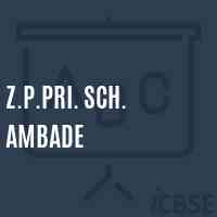 Z.P.Pri. Sch. Ambade Primary School Logo