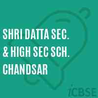 Shri Datta Sec. & High Sec Sch. Chandsar High School Logo