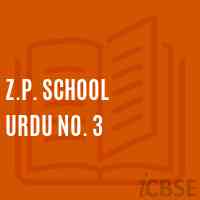 Z.P. School Urdu No. 3 Logo
