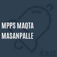 Mpps Maqta Masanpalle Primary School Logo
