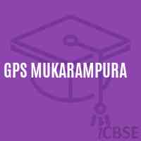 Gps Mukarampura Primary School Logo
