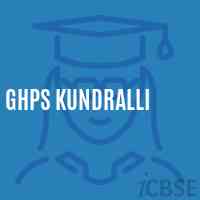 Ghps Kundralli Middle School Logo