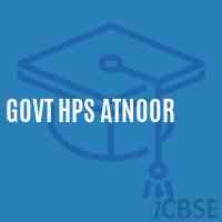 Govt Hps Atnoor Primary School Logo