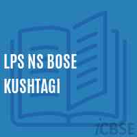 Lps Ns Bose Kushtagi School Logo
