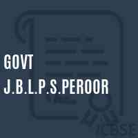 Govt J.B.L.P.S.Peroor Primary School Logo