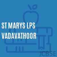 St Marys Lps Vadavathoor Primary School Logo