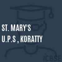 St. Mary'S U.P.S , Koratty Middle School Logo