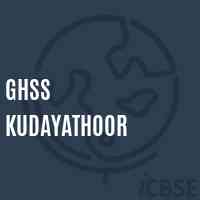 Ghss Kudayathoor High School Logo