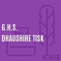G.H.S. Dhaushire Tisk Secondary School Logo