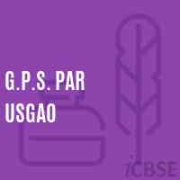 G.P.S. Par Usgao Primary School Logo