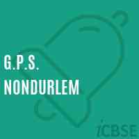 G.P.S. Nondurlem Primary School Logo