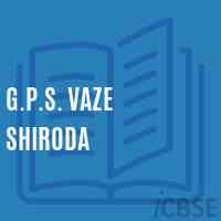 G.P.S. Vaze Shiroda Primary School Logo