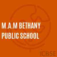 M.A.M Bethany Public School Logo