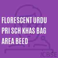 Florescent Urdu Pri Sch Khas Bag Area Beed School Logo