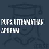 Pups,Utthamathanapuram Primary School Logo