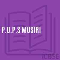 P.U.P.S Musiri Primary School Logo