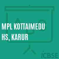 Mpl Kottaimedu Hs, Karur School Logo