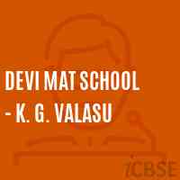 Devi Mat School - K. G. Valasu Logo