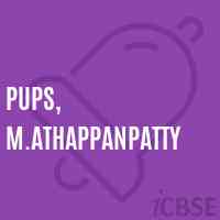 Pups, M.Athappanpatty Primary School Logo