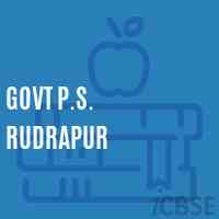 Govt P.S. Rudrapur Primary School Logo