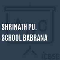 Shrinath Pu. School Babrana Logo