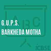 G.U.P.S. Barkheda Motha Middle School Logo