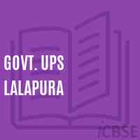 Govt. Ups Lalapura Middle School Logo