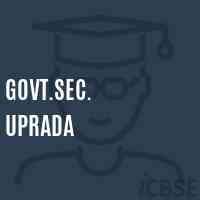 Govt.Sec. Uprada Secondary School Logo