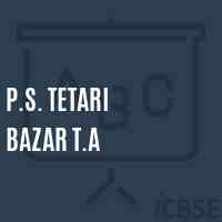 P.S. Tetari Bazar T.A Primary School Logo