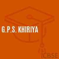 G.P.S. Khiriya Primary School Logo