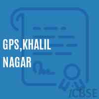 Gps,Khalil Nagar Primary School Logo