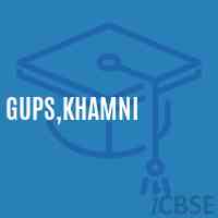Gups,Khamni Middle School Logo