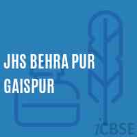 Jhs Behra Pur Gaispur Middle School Logo