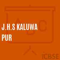 J.H.S Kaluwa Pur Middle School Logo