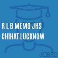 R L B Memo Jhs Chihat Lucknow Middle School Logo