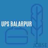 Ups Balarpur Middle School Logo