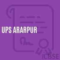 Ups Ararpur Middle School Logo