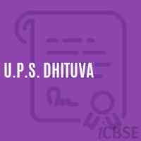 U.P.S. Dhituva Middle School Logo