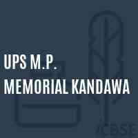 Ups M.P. Memorial Kandawa Middle School Logo