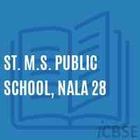 St. M.S. PUBLIC SCHOOL, NALA 28 Logo