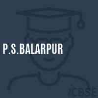 P.S.Balarpur Primary School Logo
