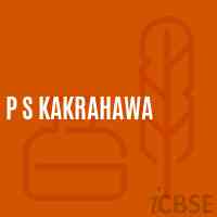 P S Kakrahawa Primary School Logo
